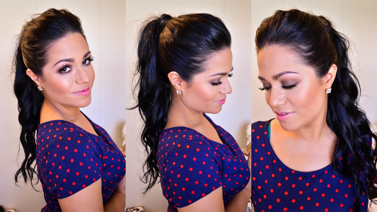 High Ponytail Hair Tutorial using clip-in hair extensions - LUXURY FOR PRINCESS