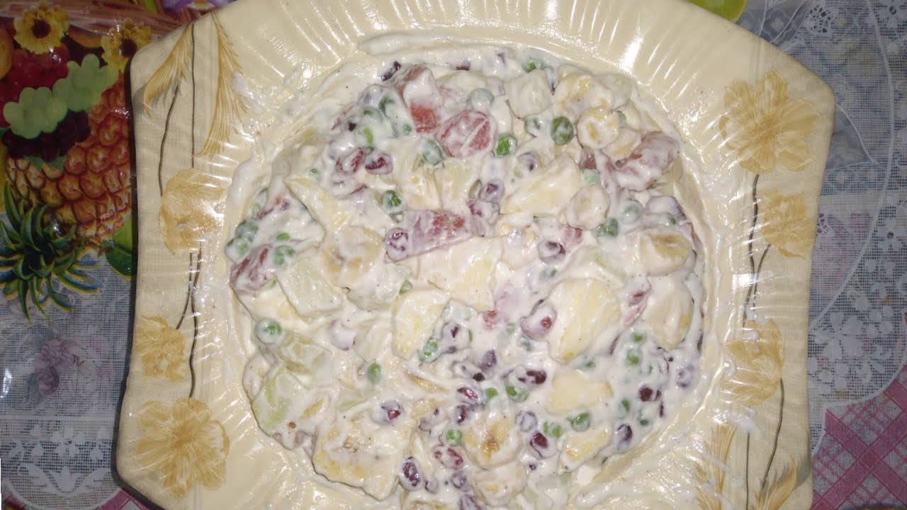 Yummy Russian salad recipe/by sadia khalid channel