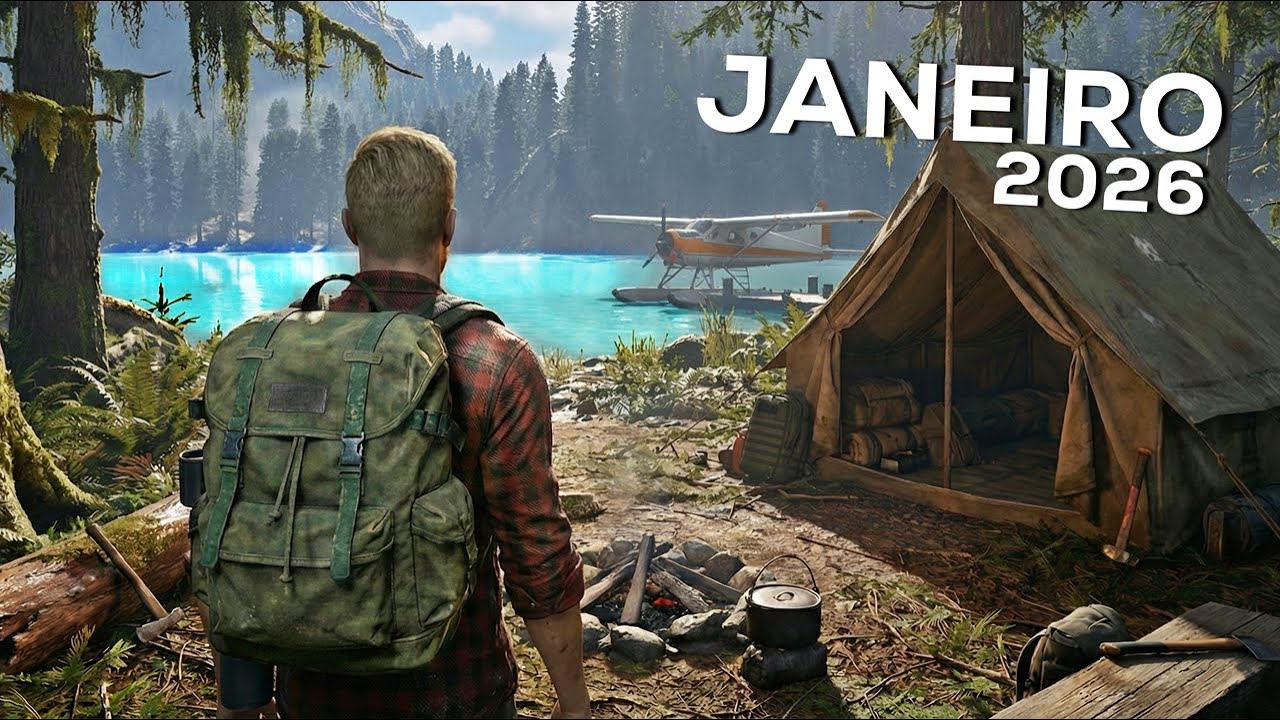 TOP 20 : NOVOS JOGOS em JANEIRO DE 2026! - PS5, XSERIES, SWITCH 2, PC ...