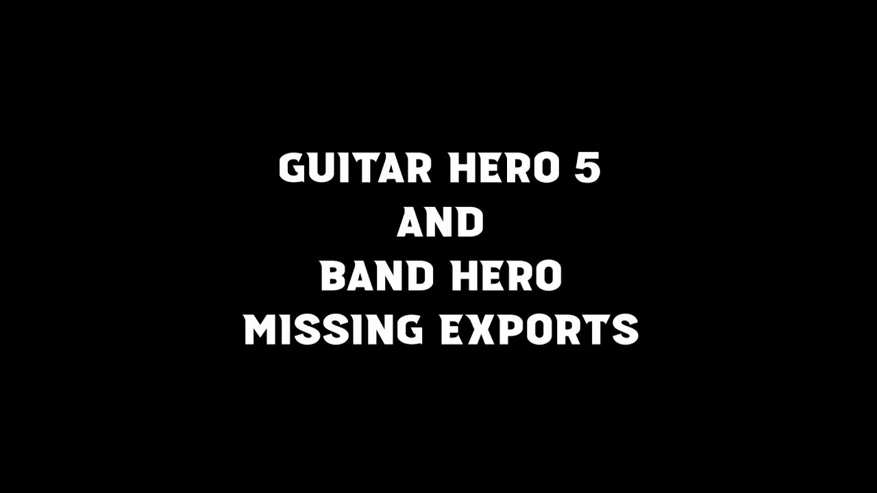 Missing Guitar Hero 5 and Band Hero Exports in Warriors of Rock - Trailer