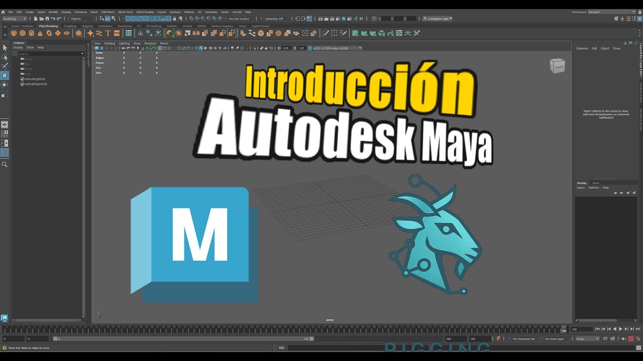 Introducci&oacute;n a Maya: Interfaz y herramientas b&aacute;sicas