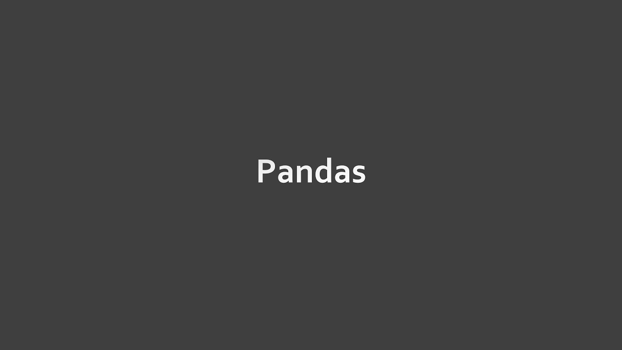 【廣東話】【Python常用Module】5. Pandas - (ii) intro to data structures and indexing & selecting data