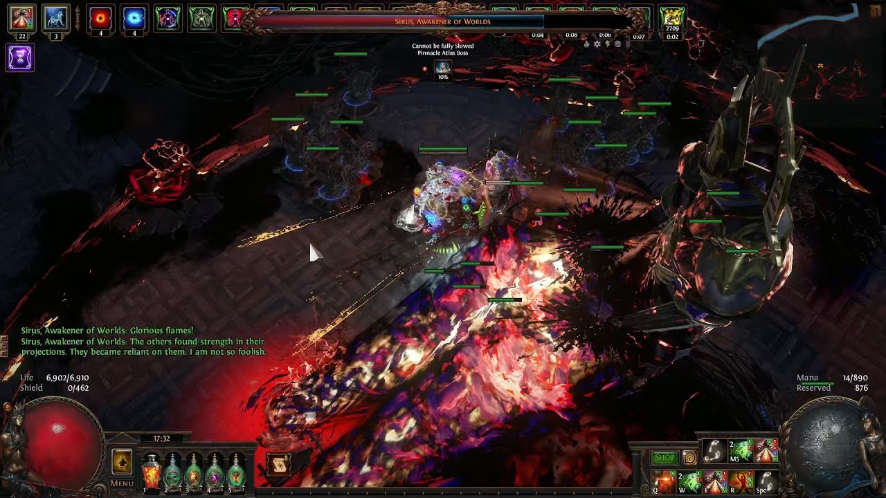 [POE 3.27] Uber Sirus - Shrapnel Ballista Strength Stacker Hiero