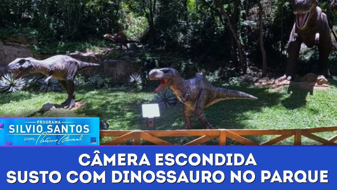 Susto com Dinossauro no Parque - Dino Prank | Câmeras Escondidas (17/12/23)