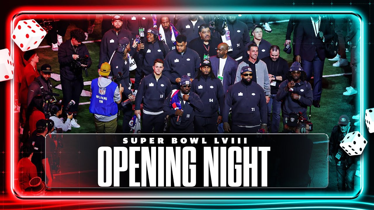 Super Bowl: 49ERS make GRAND ENTRANCE on opening night | Yahoo Sports