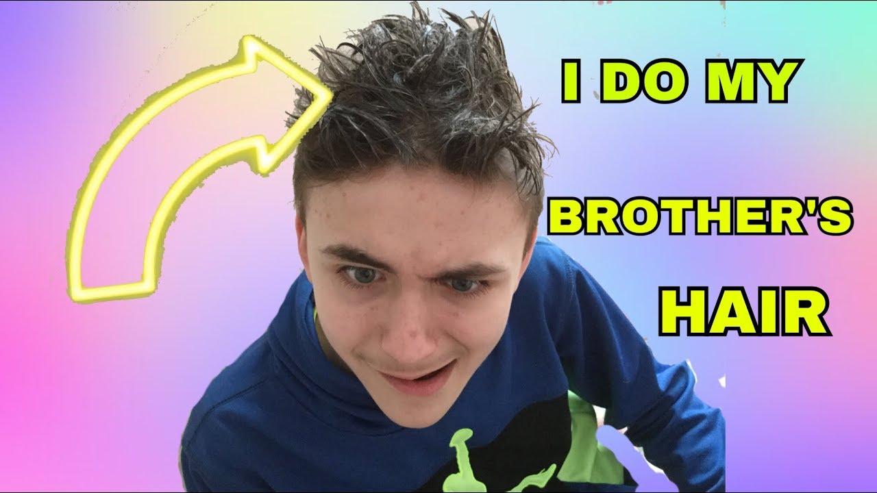 DOING MY BROTHER'S HAIR FOR THE FIRST TIME *extreme fail*