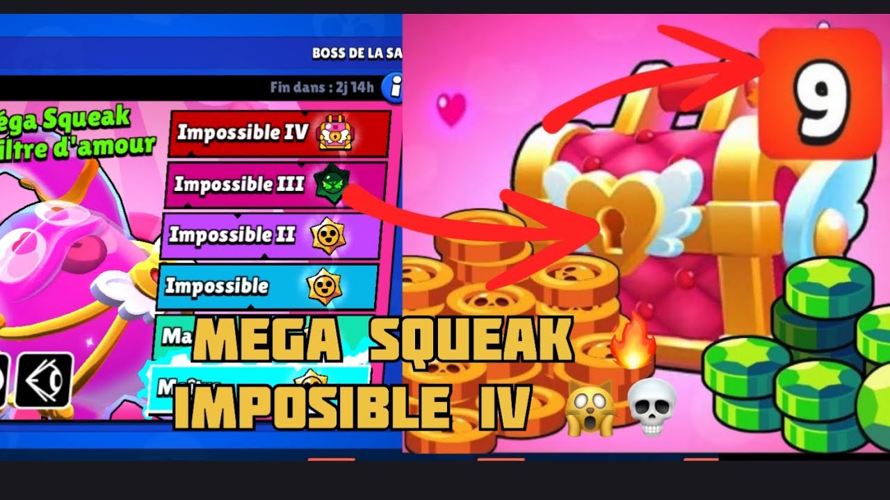 MEGA SQUEAK 🔥 IMPOSIBLE IV ☠️👀 | BRAWL STARS GAMEPLAY 🙀