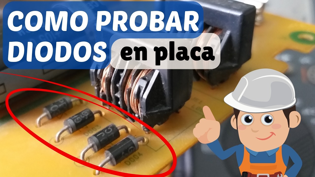 Cómo medir DIODOS en tarjeta de FUENTE de alimentación.