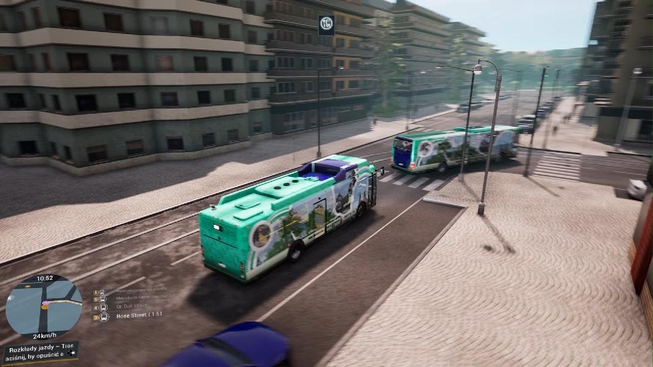 Bus Simulator 21 Linia 54 Przejazd Grande Westem Vincity Busem 35ft CNG