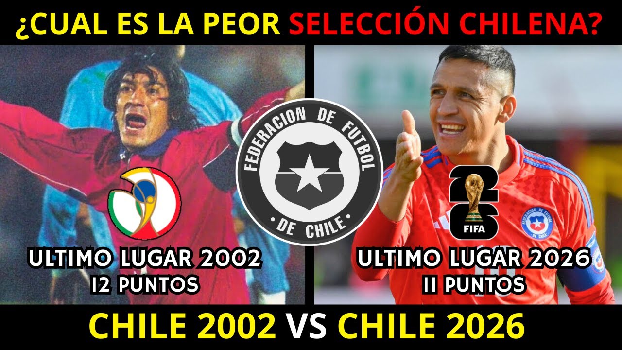 ¿CUAL es la PEOR SELECCIÓN CHILENA? (2002 vs 2026)