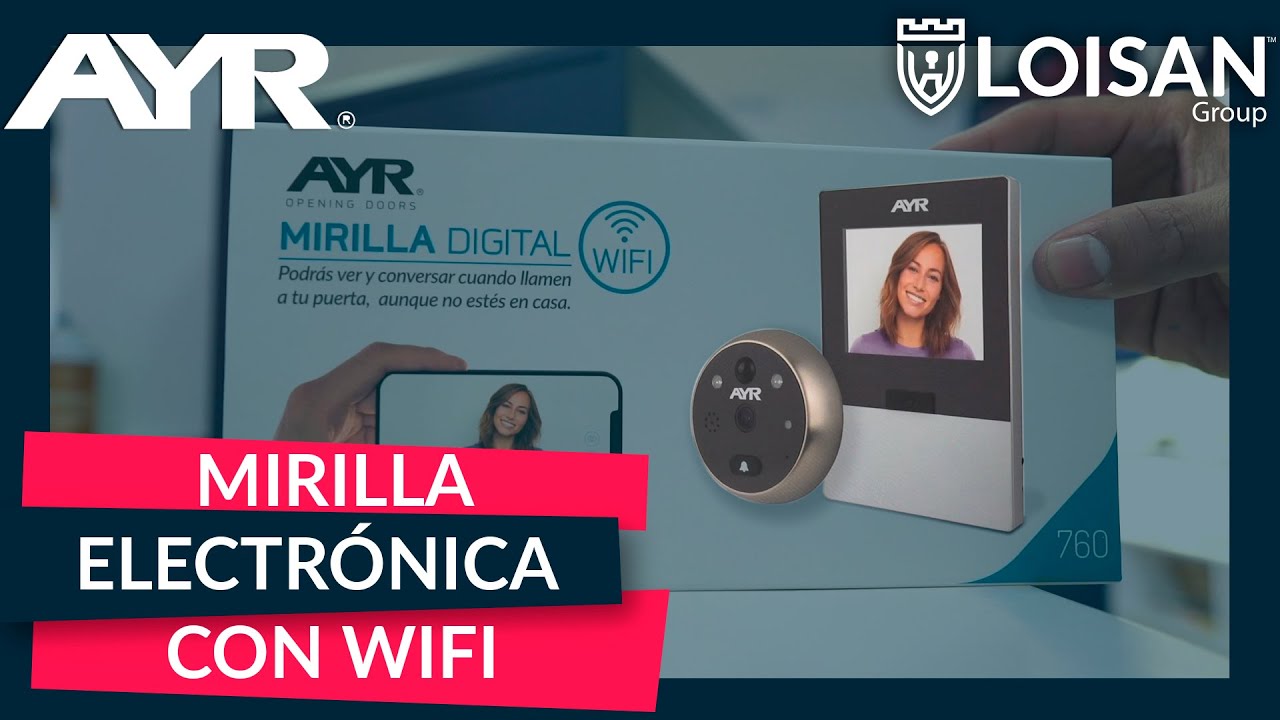 ▶MIRILLA DiGiTal, AYR 760 con WIFI y Sensor De Movimiento !! ⚠️Este producto ya no lo recomendamos⚠️