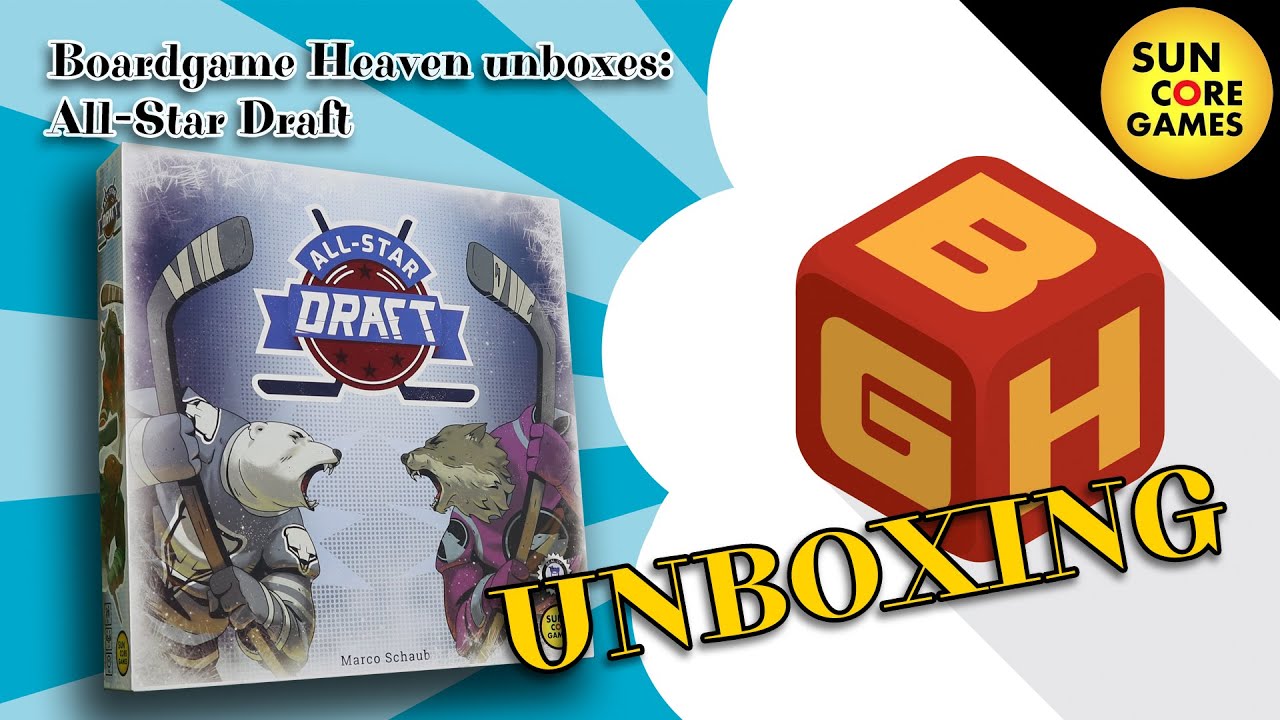 Board Game Heaven Unboxing 182: All-star Draft (Sun Core Games)