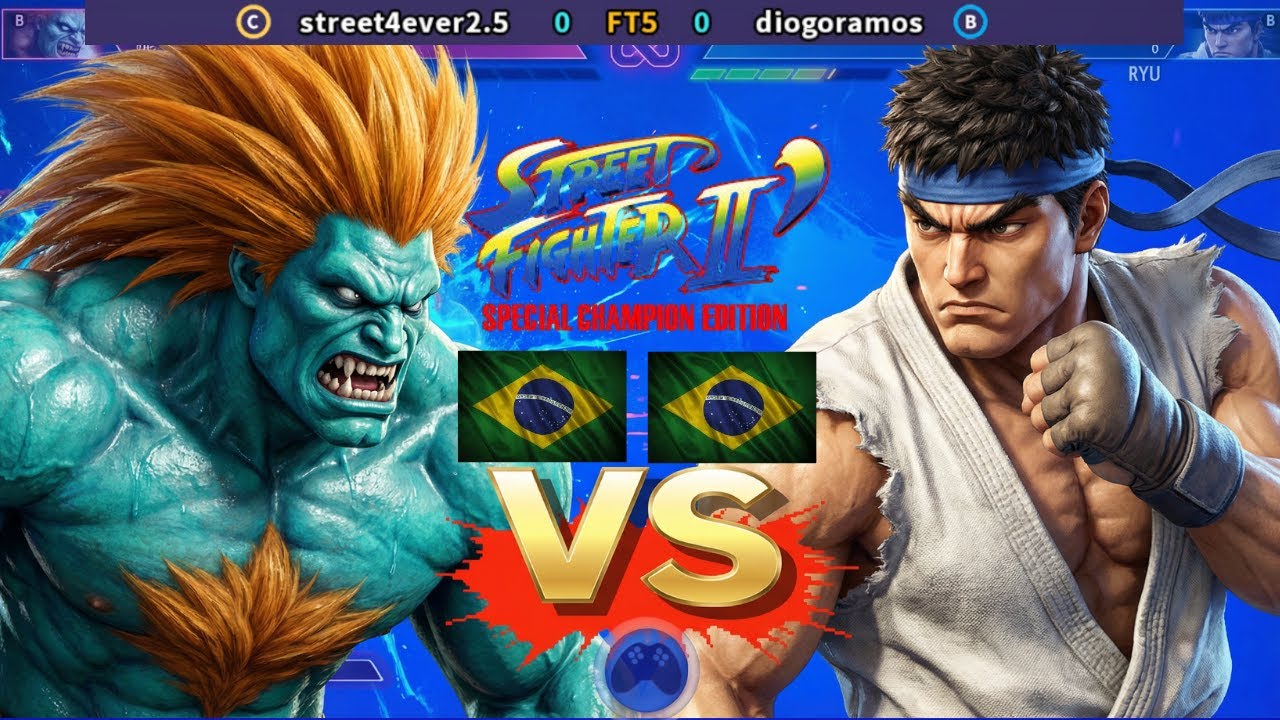 Street Fighter 2'CE MUGEN4LIFE TV vs diogoramos FT5