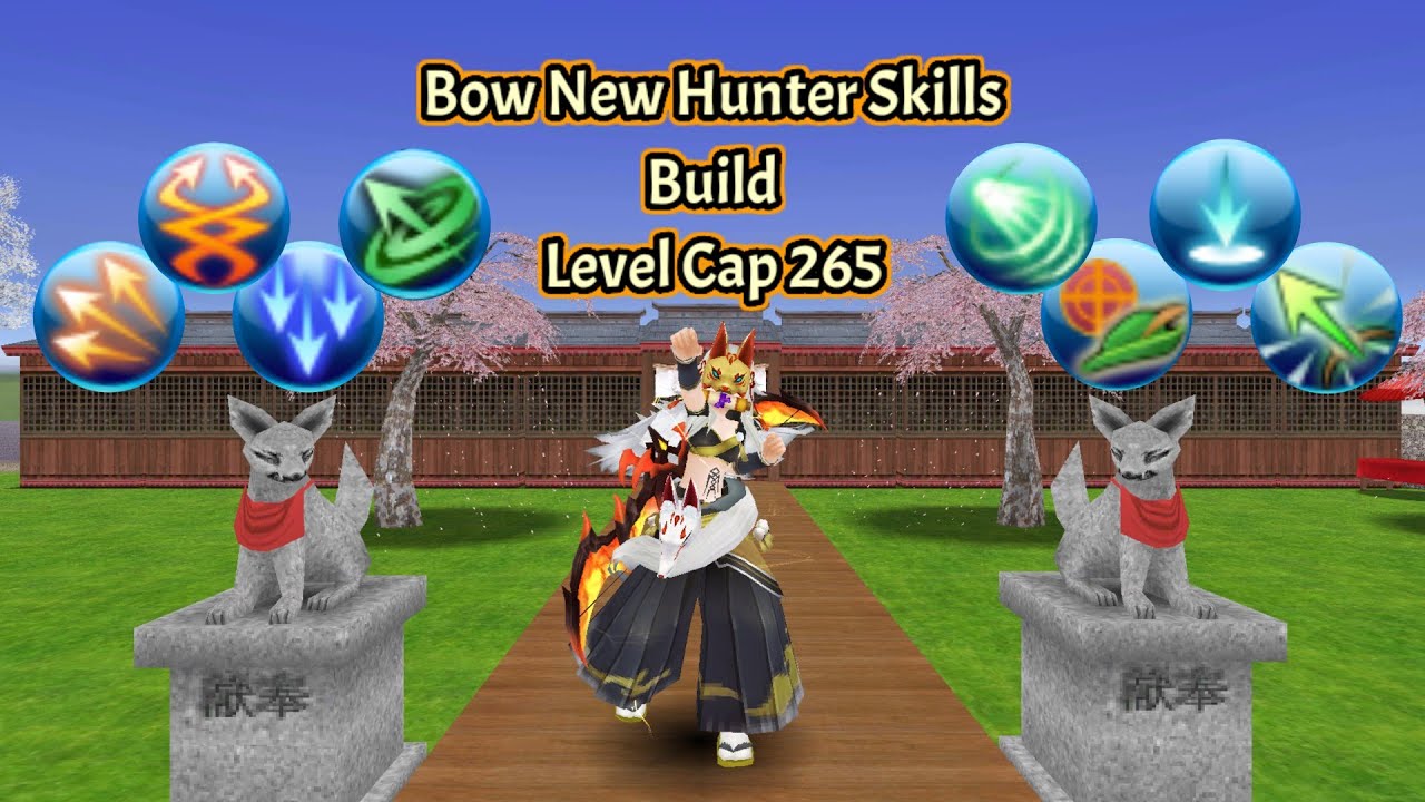 Toram Online - Bow With New Hunter Skills Build Level Cap 265 | Invincible Bow Meta?!?
