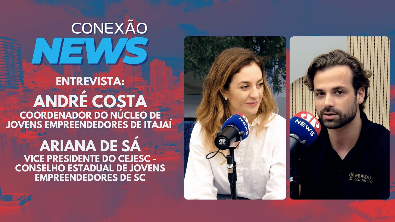Conexão News Entrevista André Costa e Ariana de Sá