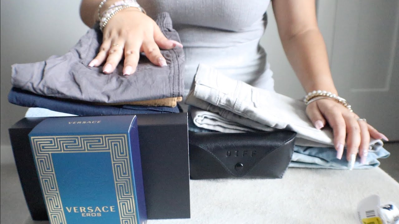 ASMR Relaxing Folding Clothing & Haul/No Talking, Relaxing Nails Scratching Fabric & Bracelets