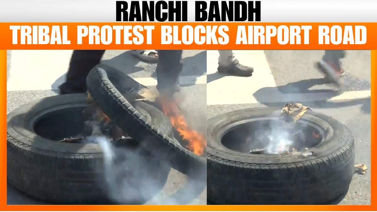 LIVE : Ranchi Bandh by Tribal Organization | Airport Road Blocked, Security Deployed | News9