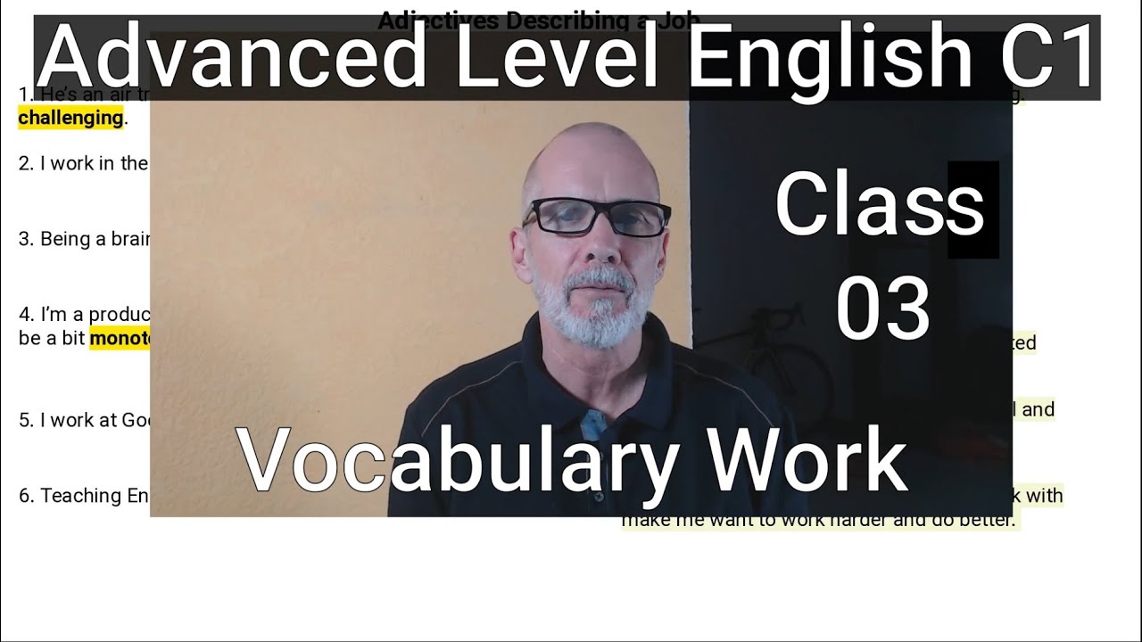 Продвинутый английский (уровень C1) 03 — Работа со словарным запасом