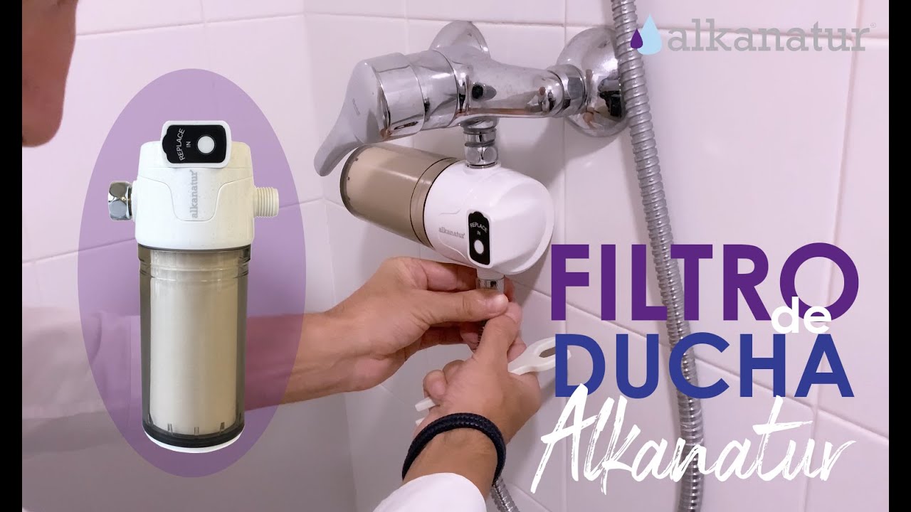 Instalación nuevo filtro de ducha recambiable Alkanatur