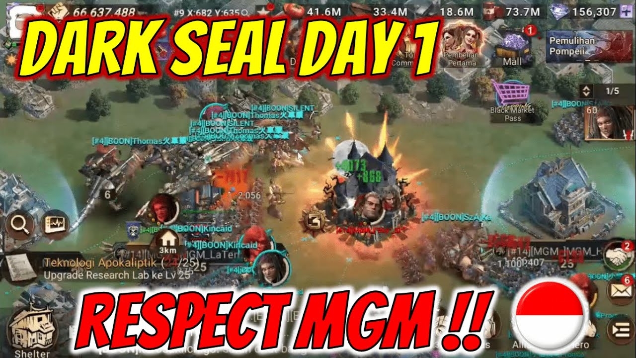 Dark Seal Day 1 : Have Fun with Indonesian Friend in Region 14 for Points  I Doomsday :Last Survivor