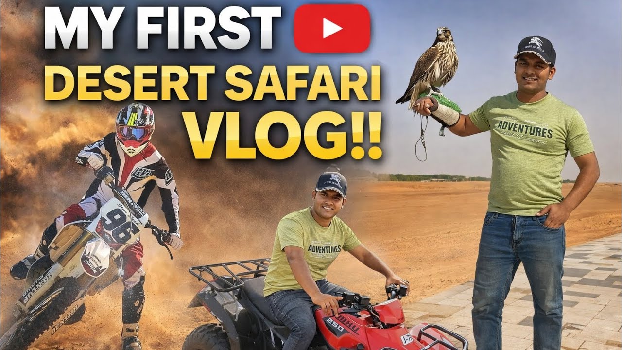 Dubai Desert safari ( part 1) #dubaivlog #camel riding# fire works show #carride 