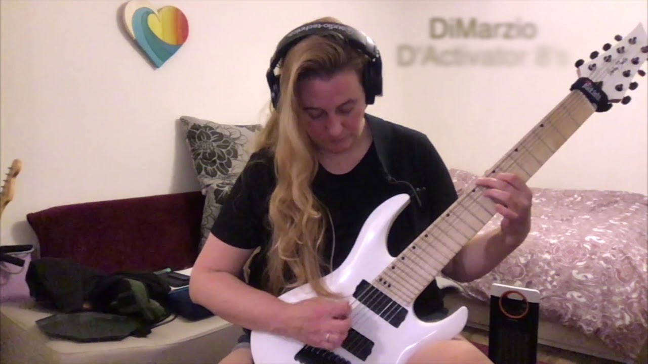 Replaced the stock pickups in my Harley Benton R-458MN Fanfret guitar with DiMarzio D'Activator 8's.