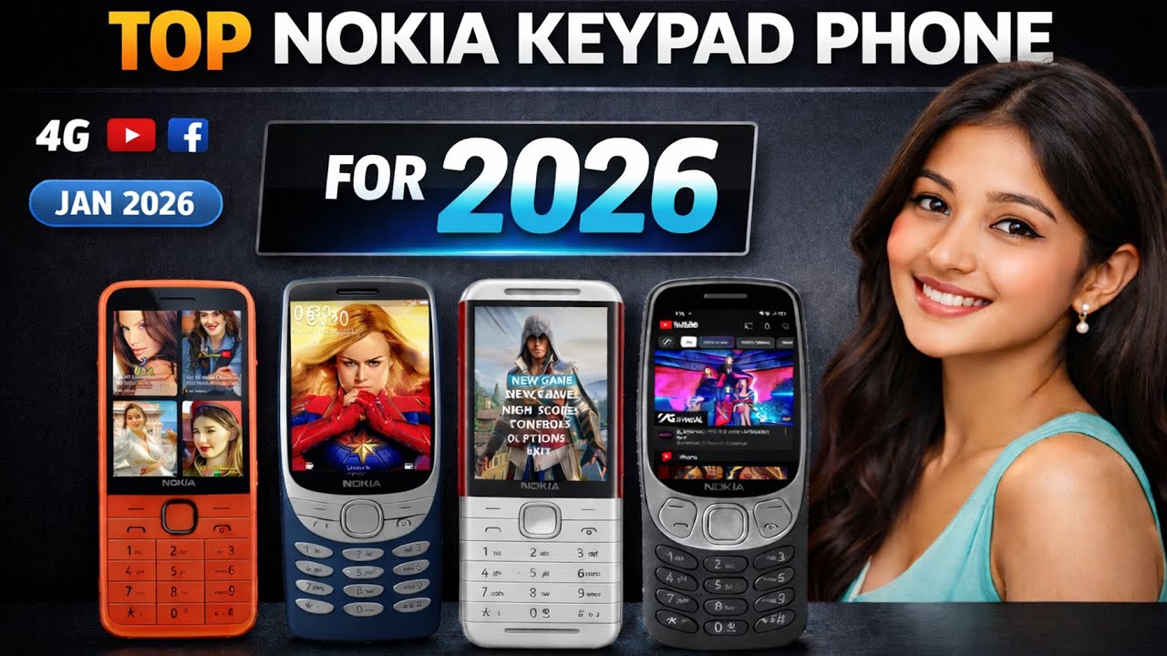 Top 5 Best Nokia Keypad Phone 2026⚡⚡January 2026📱☠️🔥