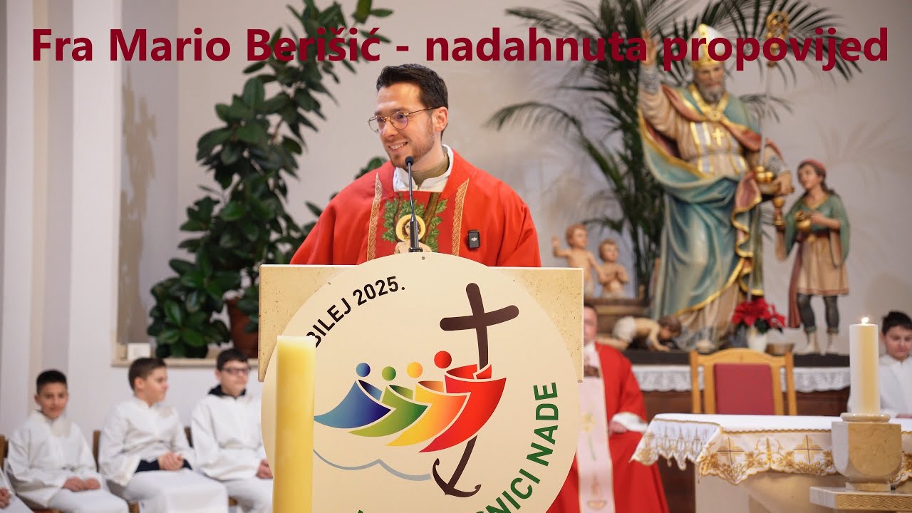 Fra Mario Berišić - sv. Sebastijan i Fabijan propovijed