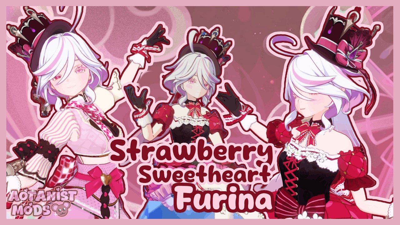 Strawberry Sweetheart Furina! | Genshin Impact Mod Showcase