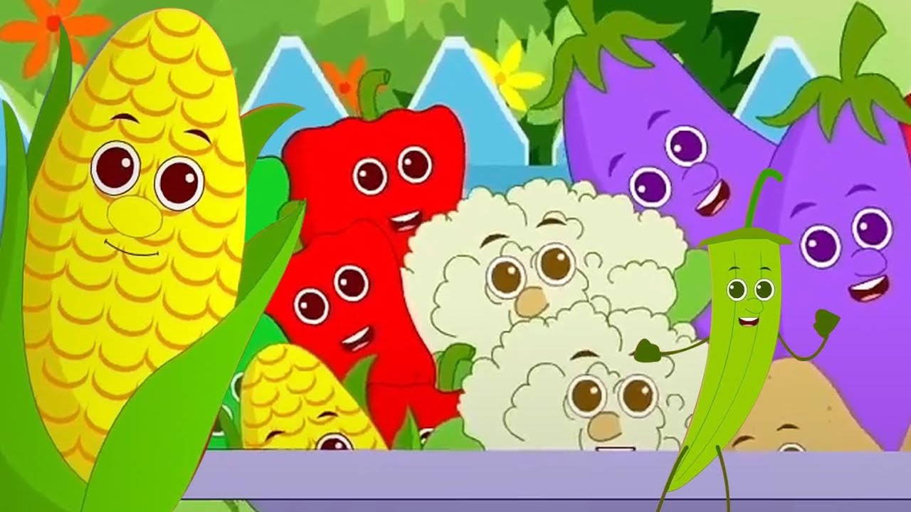 Vegetables Song, Green Veggies + More Preschool Rhymes for Toddlers