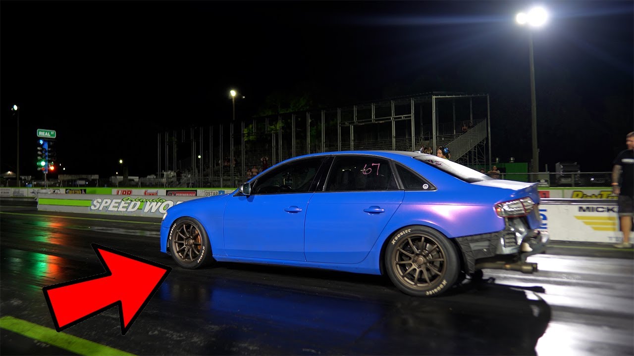I PUT 4 HOOSIER DRAG RADIALS ON MY AWD AUDI S4 & TOOK IT TO THE DRAG STRIP...