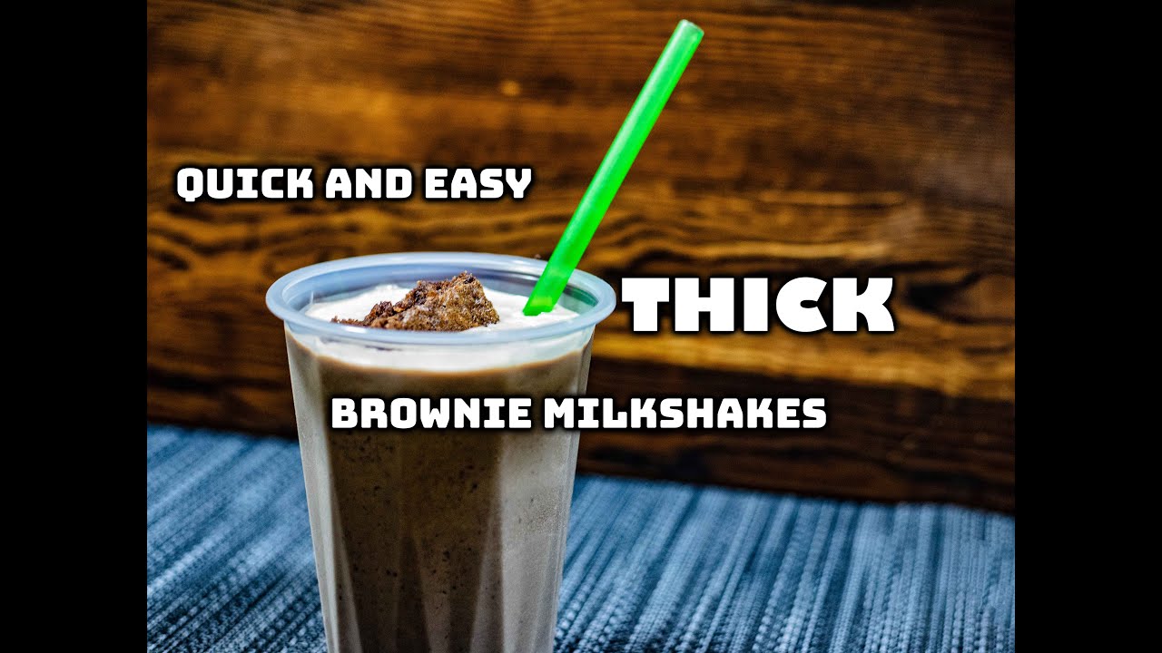 How to make thick brownie milkshakes | quick and easy milkshake recipe