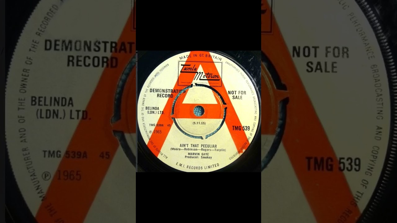 Marvin Gaye - Ain't That Peculiar - UK Tamla Motown Records Demo released 05.11.65