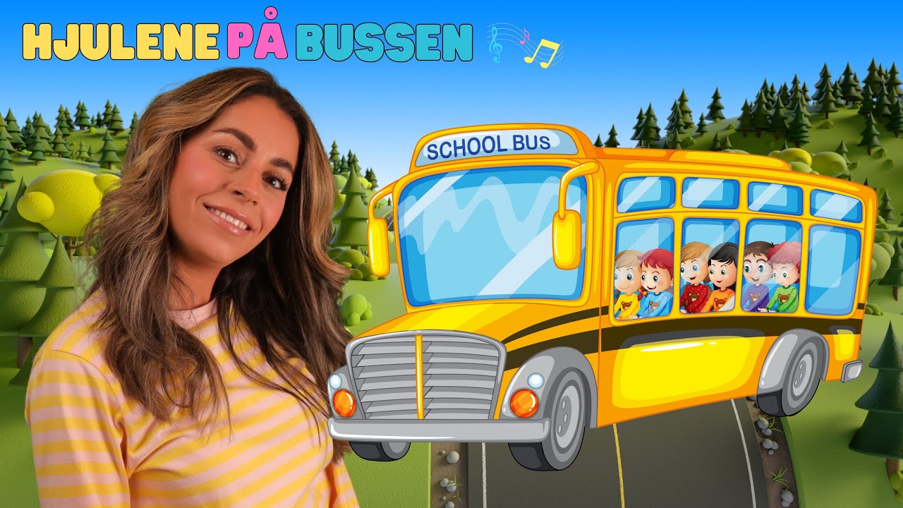 Hjulene på bussen - Kjente norske barnesanger av pedagog Tara.