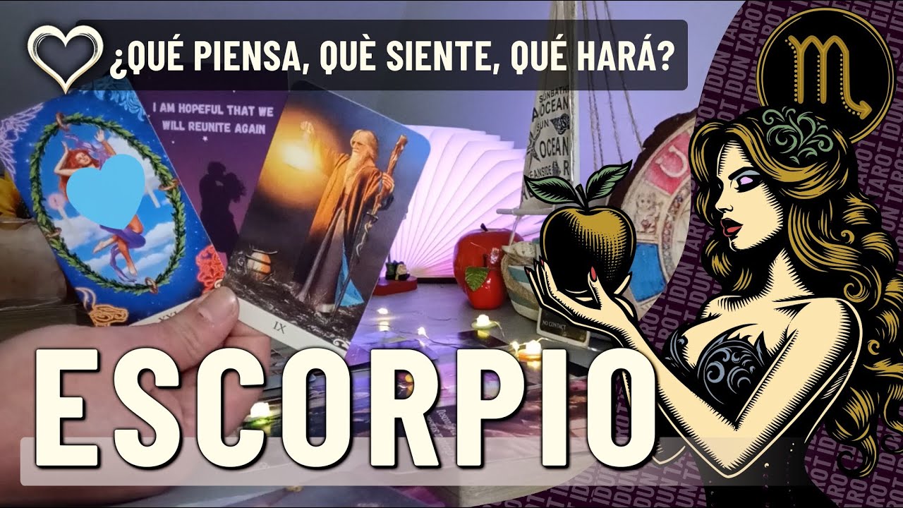 ESCORPIO💖RECONOCE LE CUESTA EXPRESAR SUS SENTIMIENTOS PIDE PERDON, TU NO TE FIAS, JUEGOS MENTALES