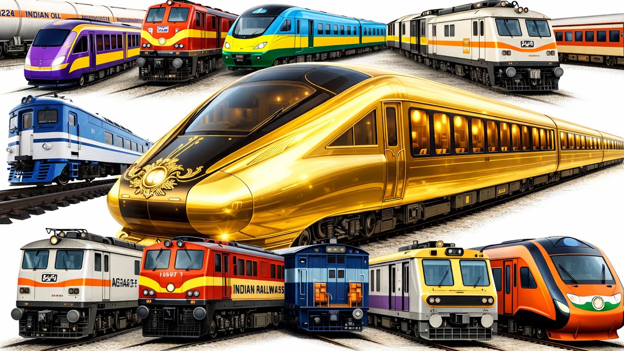 20 Types of Trains For Kids | ट्रेन के नाम और उनकी दुनिया  #kidslearning #train