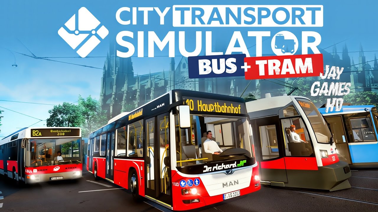 🎮🇺🇦 City Transport Simulator симулятор трамвая та автобуса #citytransportsimulator #jayontheway