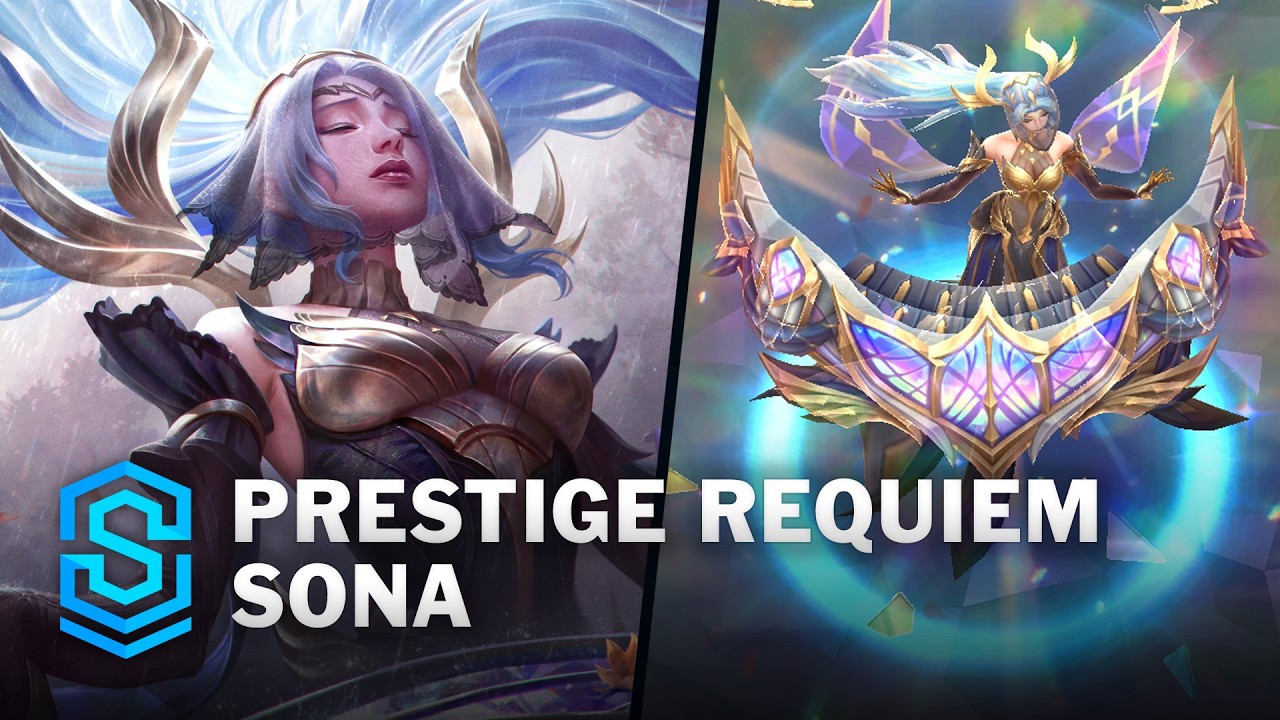 Prestige Requiem Sona Skin Spotlight - Pre-Release - PBE Preview - League of Legends