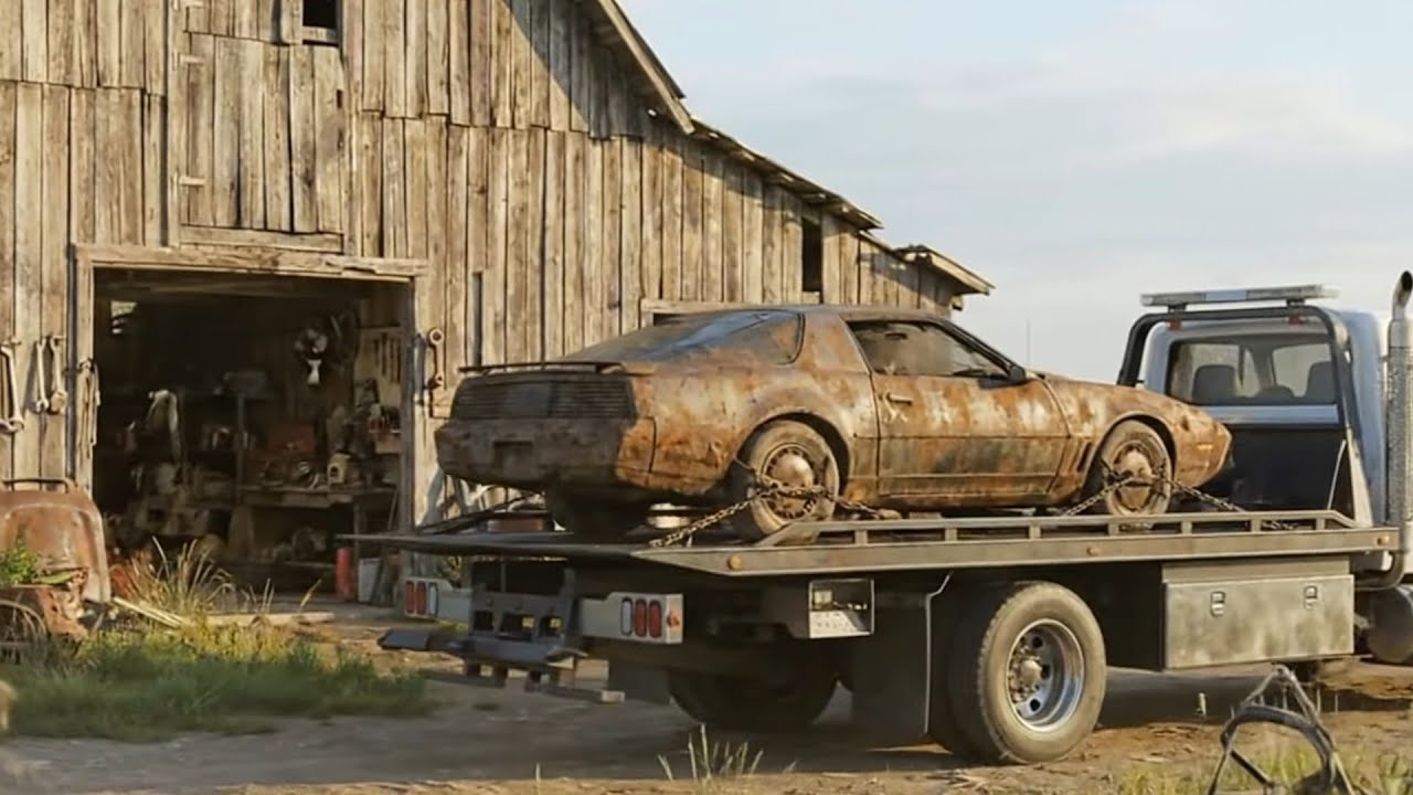 Knight Rider KITT 1982 Restoration ASMR – Found Rusty Wreck Revived with AI (Satisfying Sounds 4K)