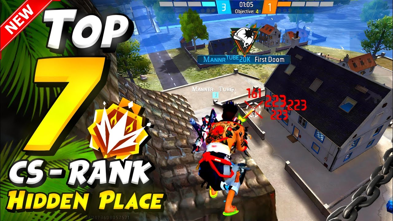TOP 10 HIDDEN PLACES FOR CS RANK AFTER OB49 UPDATE | cs rank tips and tricks | Without Friend & Gloo