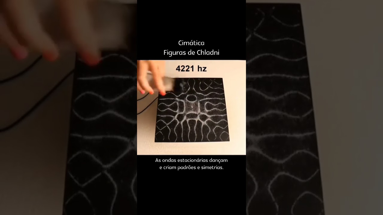 Cim&aacute;tica &eacute; o estudo das ondas sonoras vis&iacute;veis. #shorts #shortsyoutube #geometriasagrada