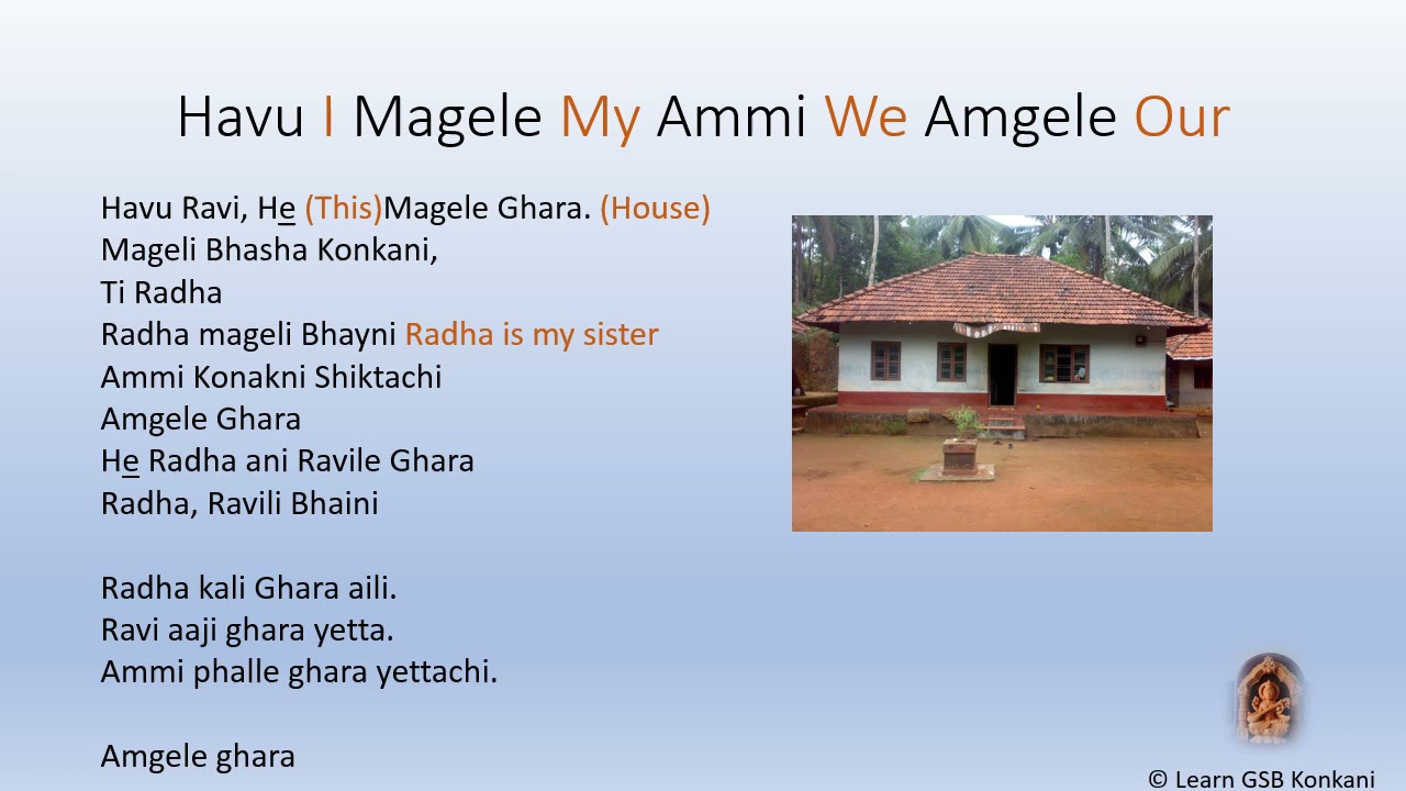 Learn #Konkani ( Level I Lesson 2 ) @learnkonkani