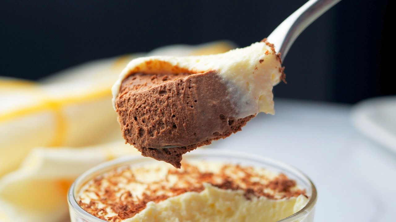 Only 3 Ingredient Double Chocolate Mousse in 20 Minutes