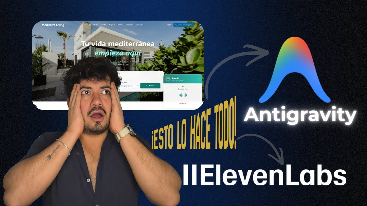 Vender Lujo con IA de Voz (ElevenLabs) y Google Antigravity: Demo Inmobiliaria