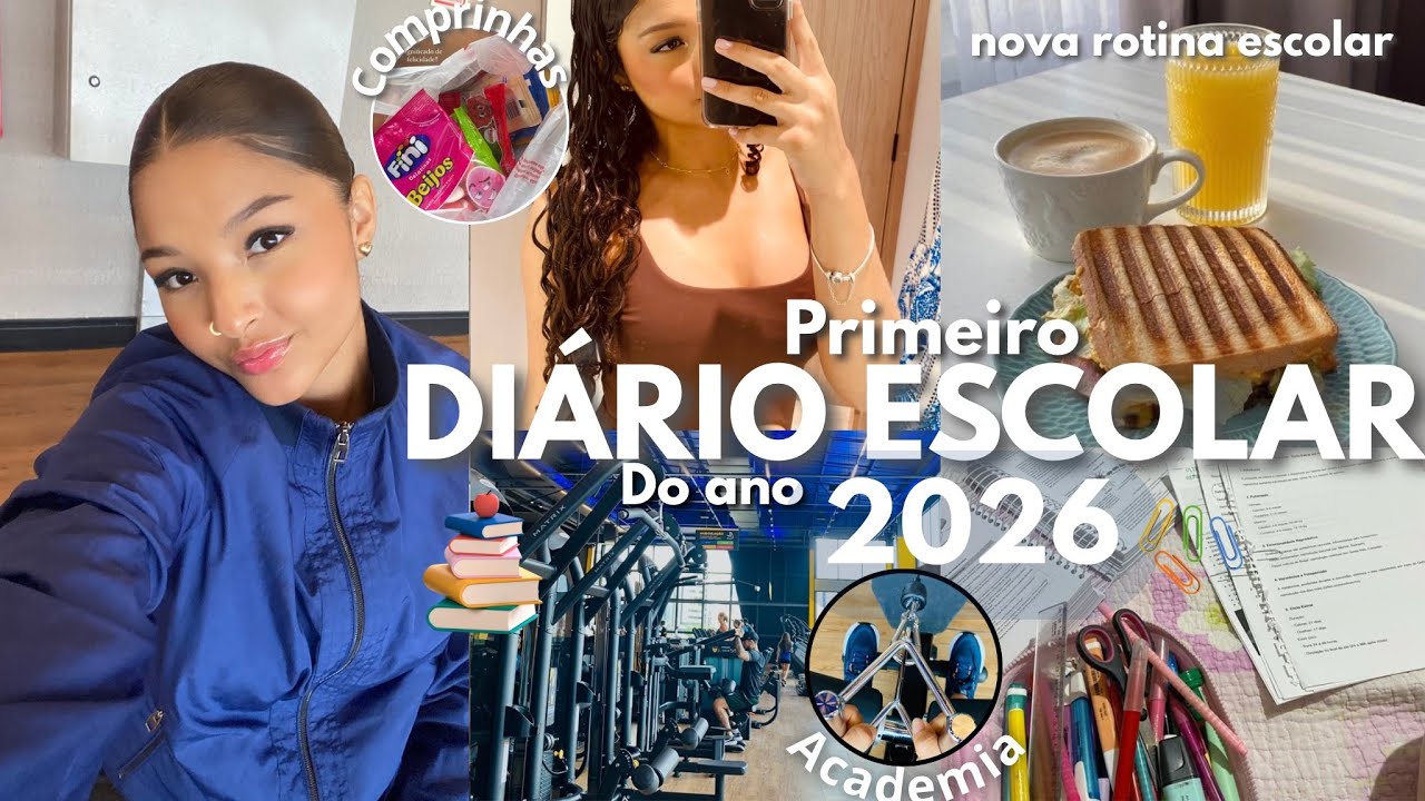 DIÁRIO ESCOLAR-primeiro do ano 2026🏫📚🌟rotina antes e depois da escola