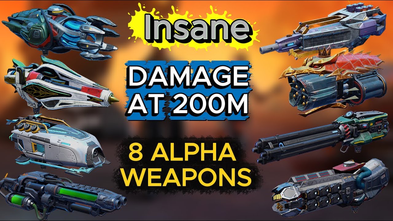INSANE Damage at 200m! | 8 Titan Alpha Weapons Tested - War Robots Test Server