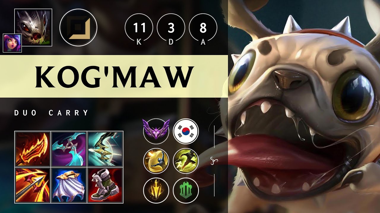 Kog'Maw ADC vs Caitlyn - KR Master Patch 25.15