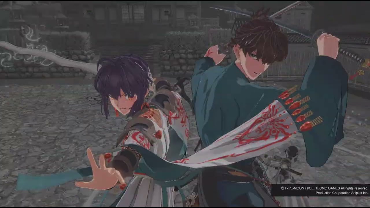 Fate/Samurai Remnant enfrentando o Rogue Lancer