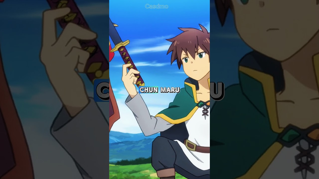Kazuma y la espada Legendaria CHUNCHUNMARU 🗡️ #konosuba #kazuma #megumin #otaku #aqua #darkness