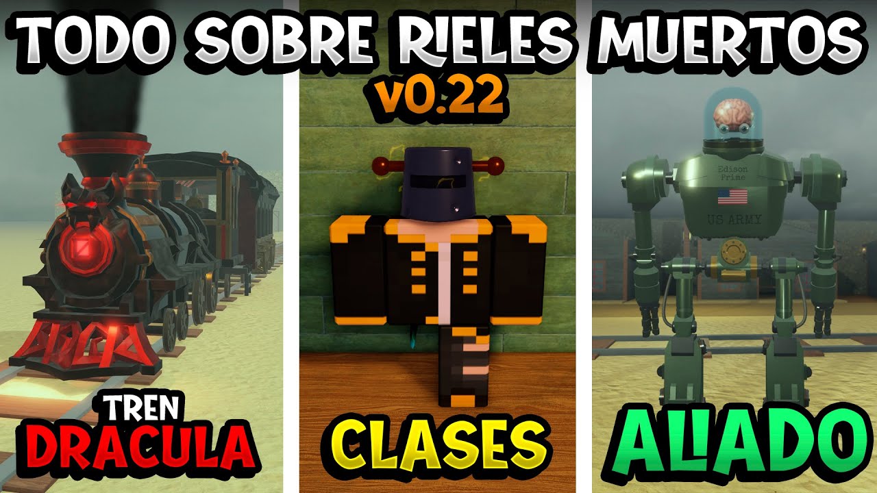 TODO SOBRE RIELES MUERTOS v0.22 (HALLOWEEN) | TREN DRÁCULA, CLASES, BIOMAS, ALIADO y MÁS (ROBLOX)
